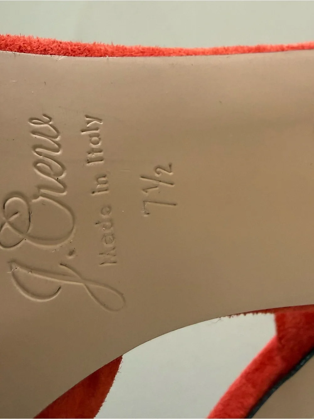 J. Crew Women's Orange Suede Pointed-Toe Flats